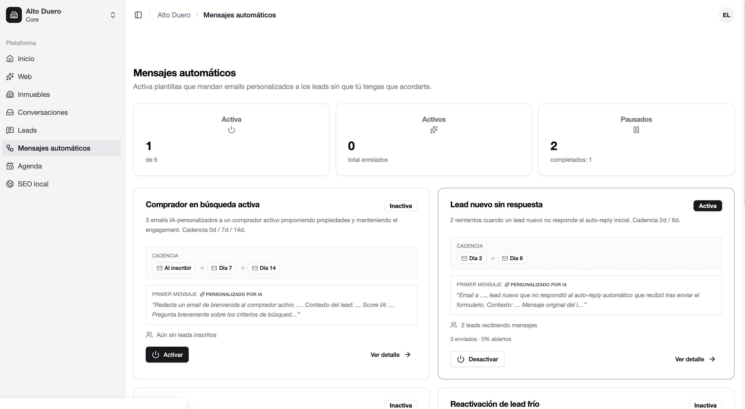Automated sequences