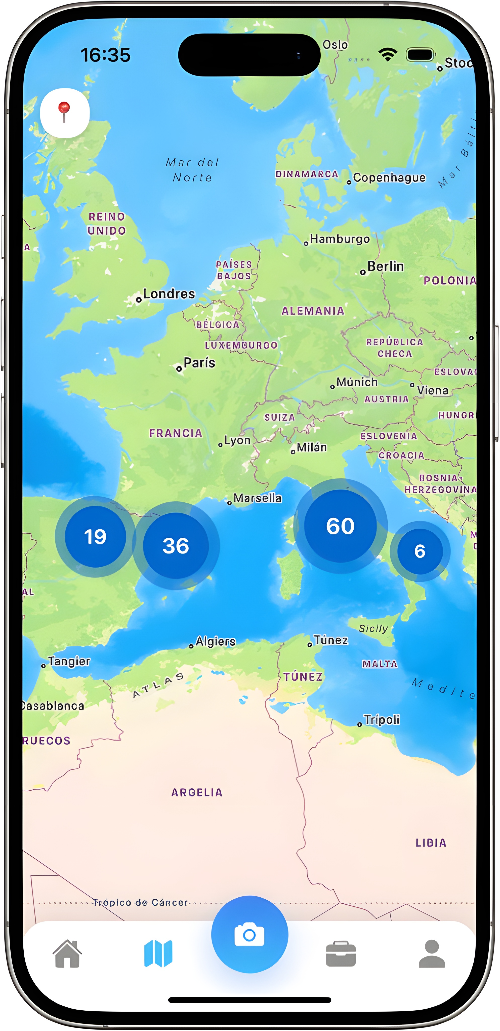 Personal landmark map
